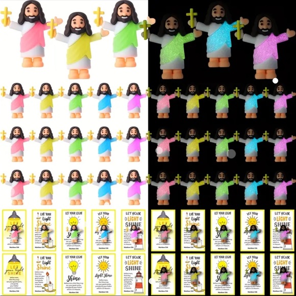 Other - 10ct Glow in the Dark pocket Jesus